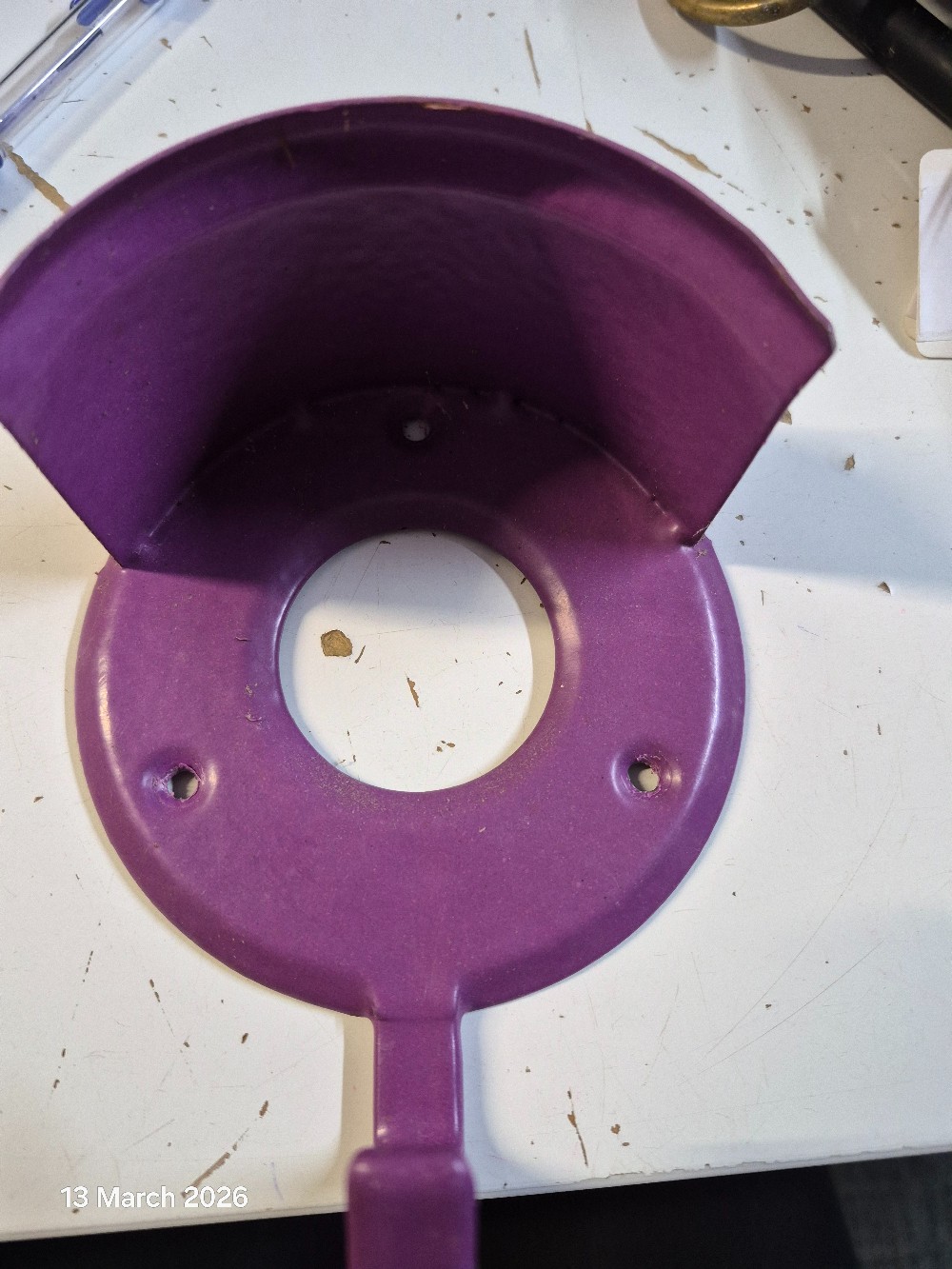 Wall Mounted Bridle Hooks Colour Purple USED