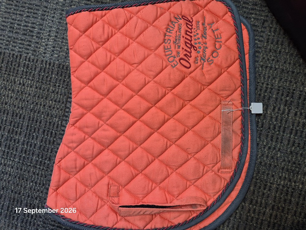 Harrys Horse Saddle Pad Size Pony Colour Peach USED