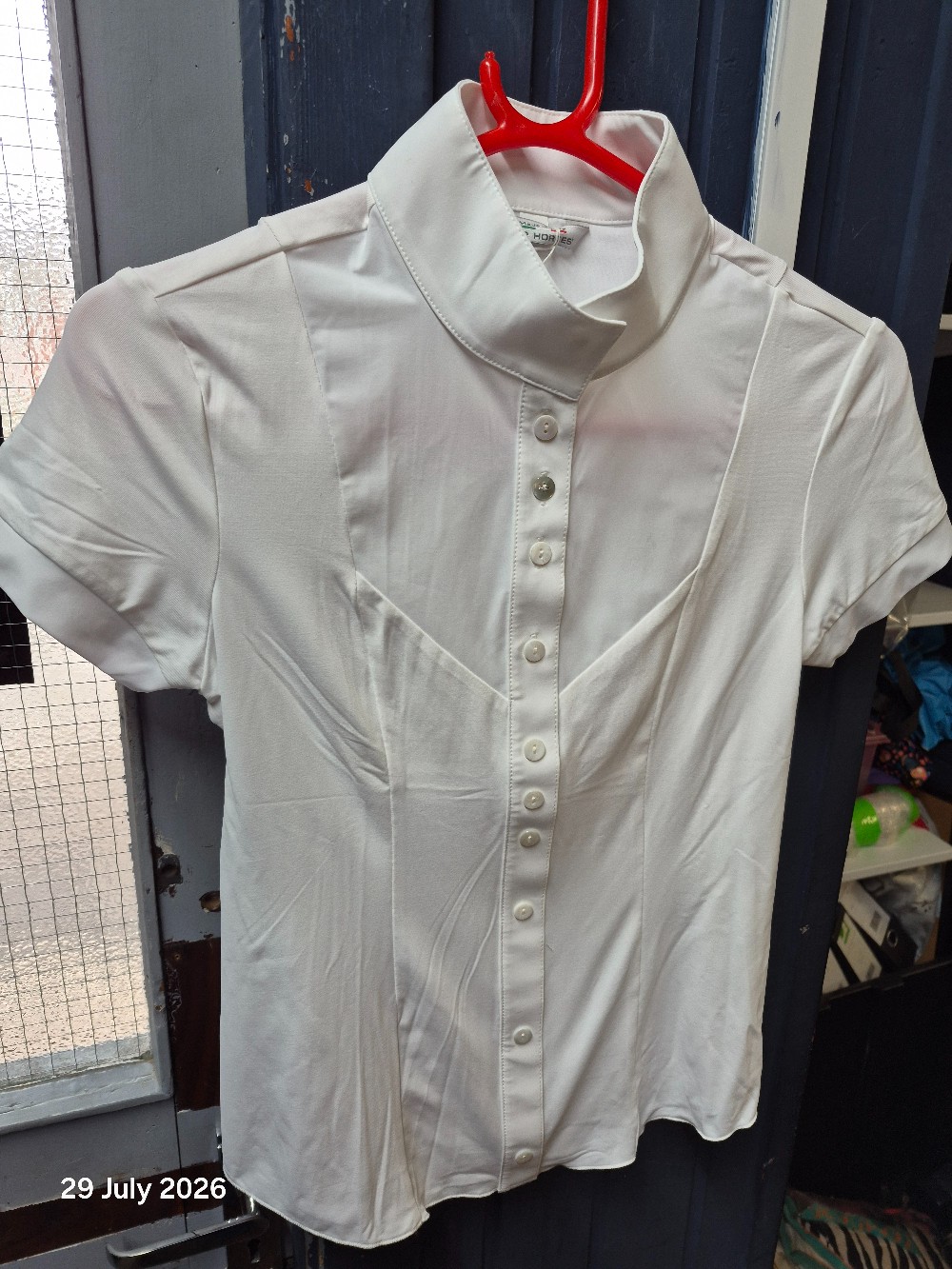 For Horse Itlay Show Shirt Size Adult XXSmall White NEW