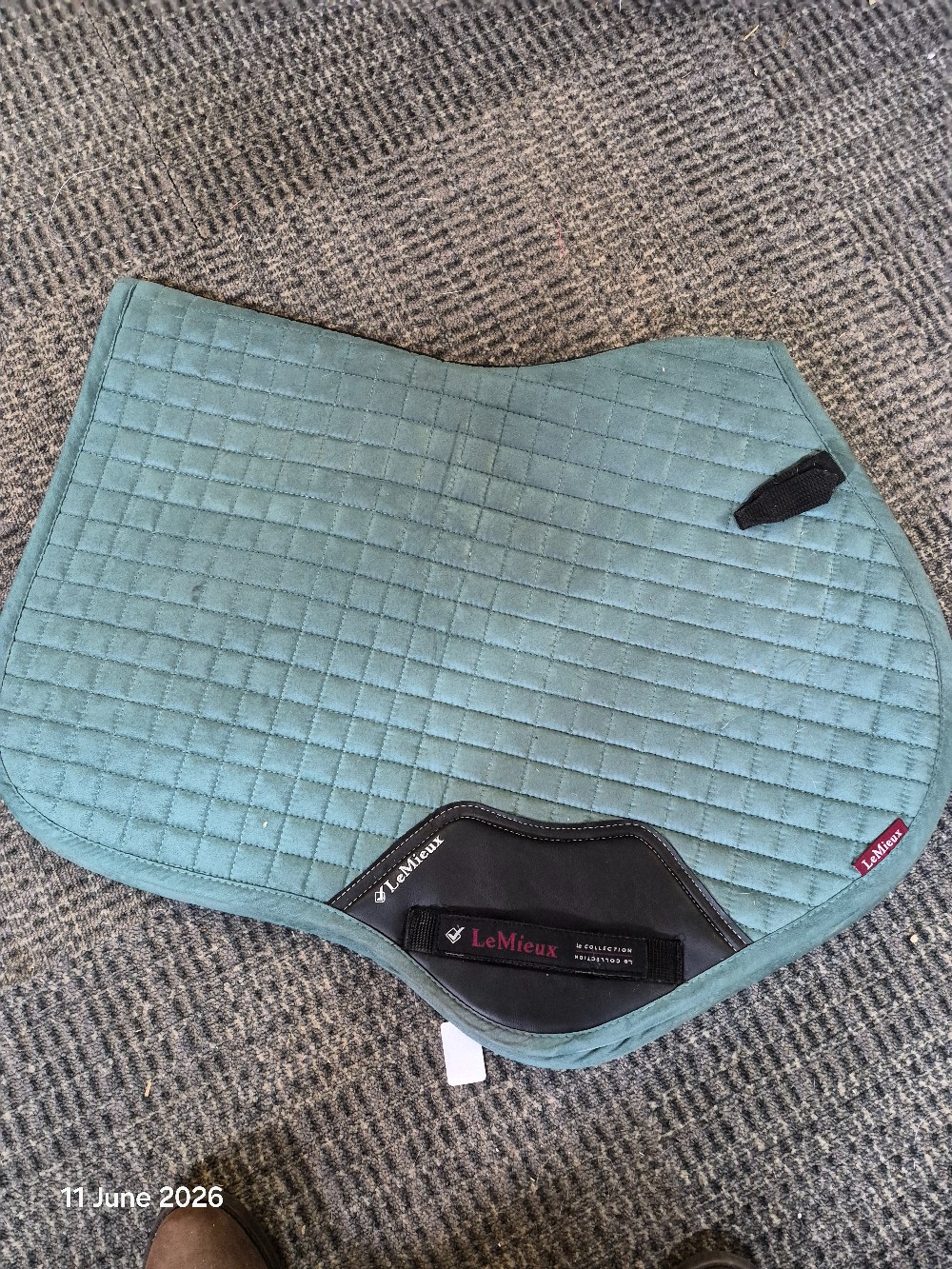 LeMieux Saddle Pad Size S/M CC Colour Green USED