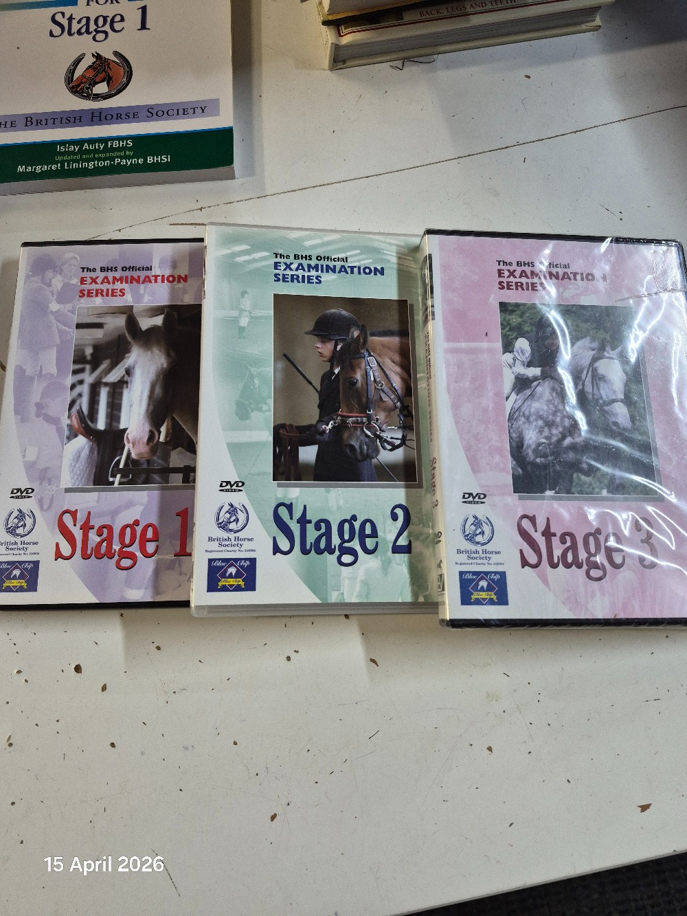 DVD's BHS Official Examination Series stages 1, 2 & 3
