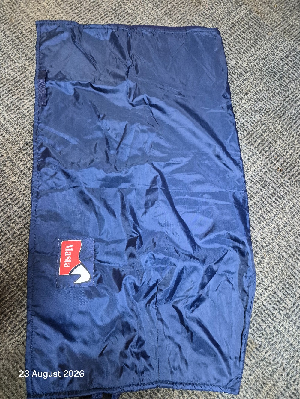 Masta Fleece Lined Qtr Sheet Size XSmall 115cm Navy LIKE NEW