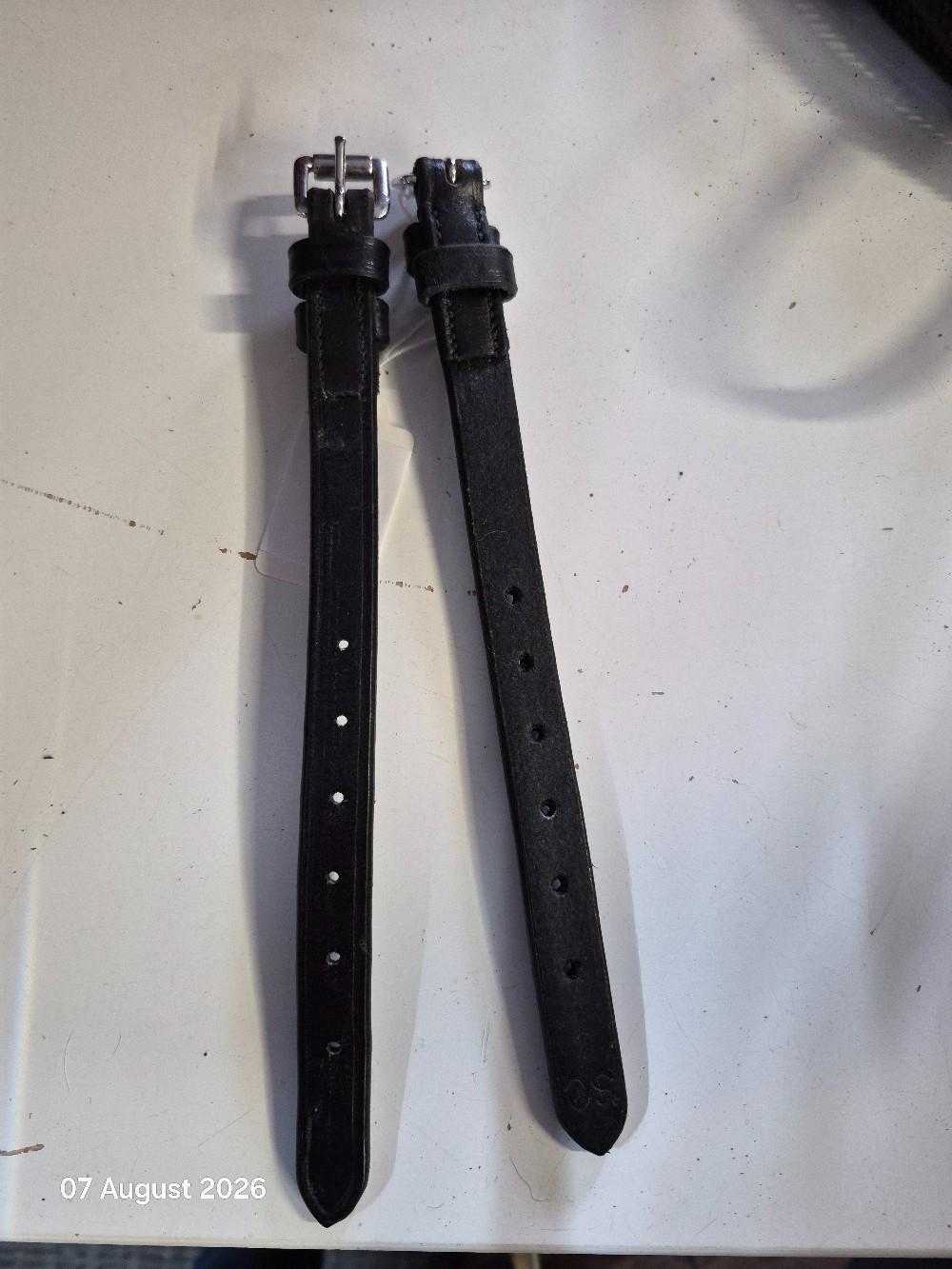 Leather Bit Straps Colour Black NEW