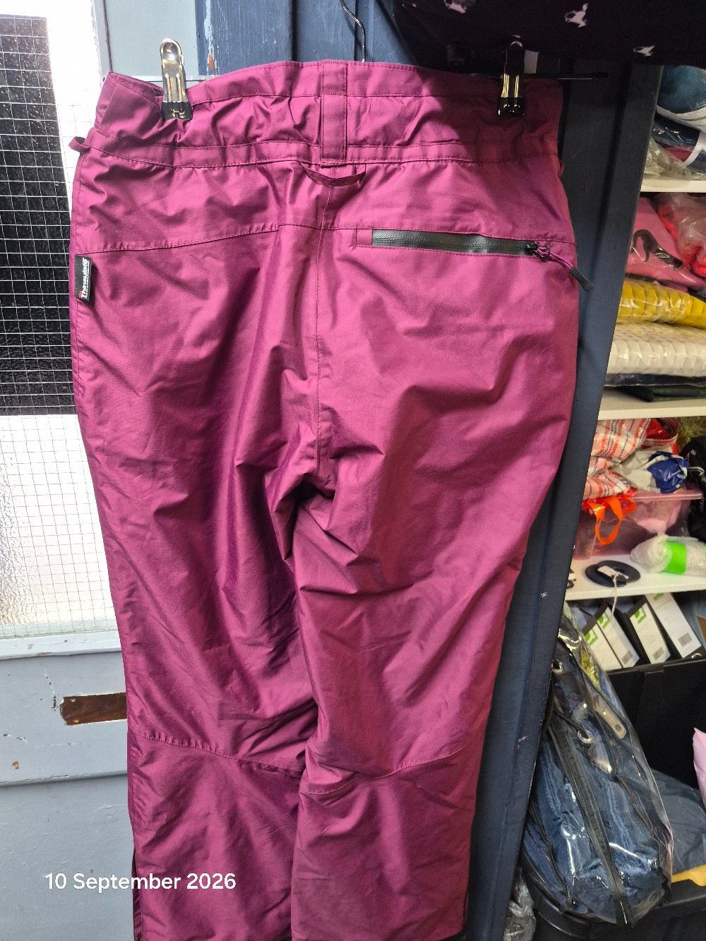 Crivit Thinsulate W/Proof WInter Trouser Size Adult 8/10/12 Plum NEW