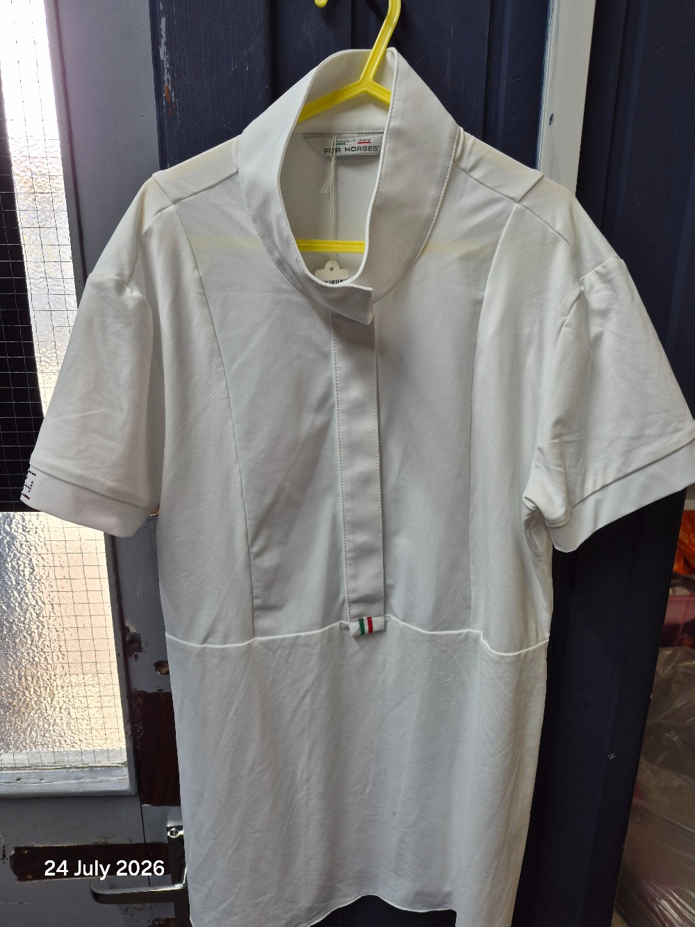 For Horse Itlay Show Shirt Size Adult XXSmall White NEW