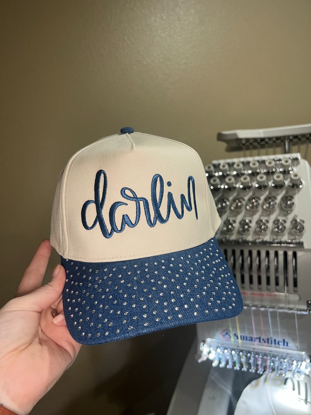 Darlin Structured Embroidered Hat