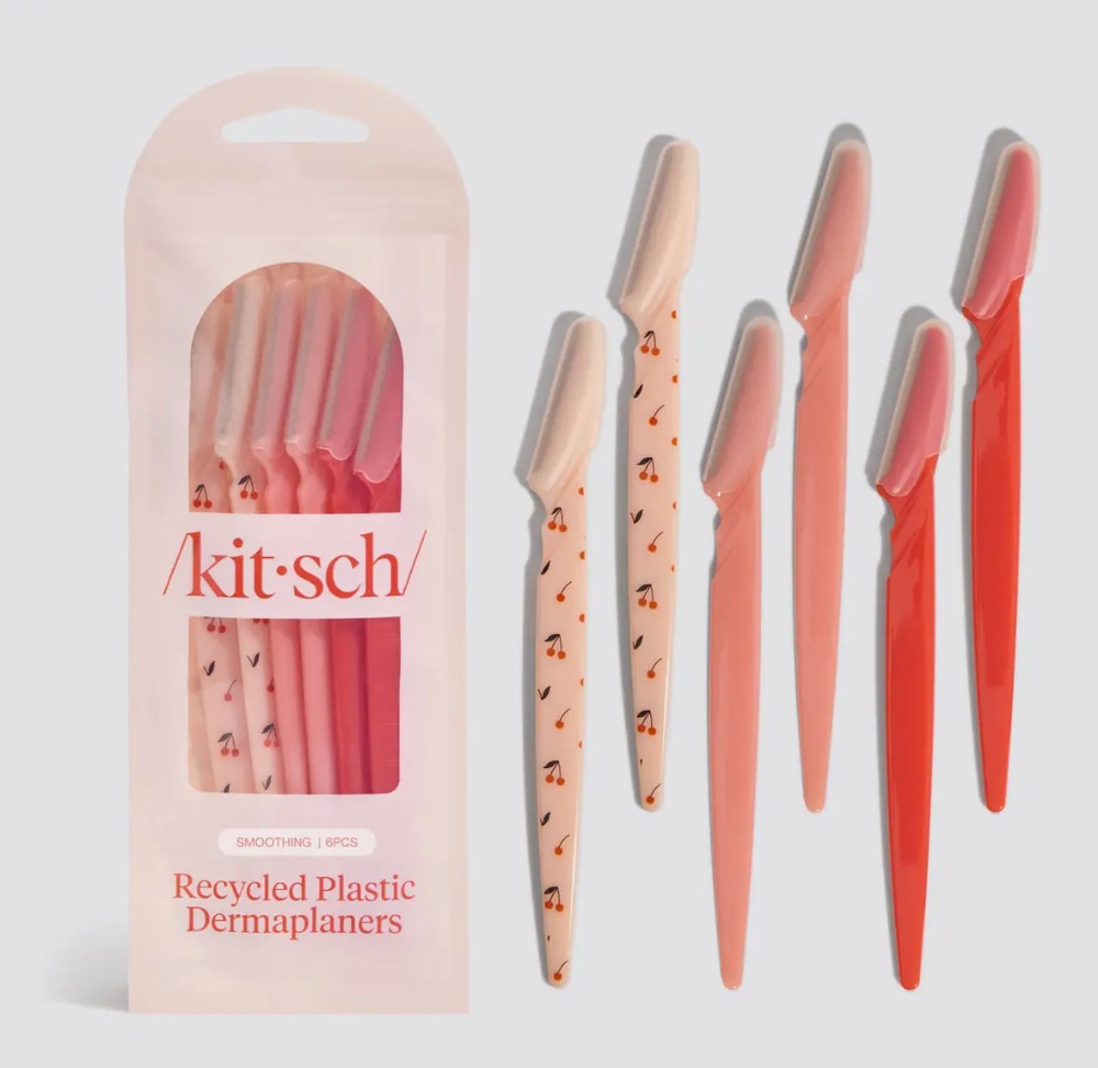 Recycled Plastic Dermaplaners 6pc Set - Cherry Blossom