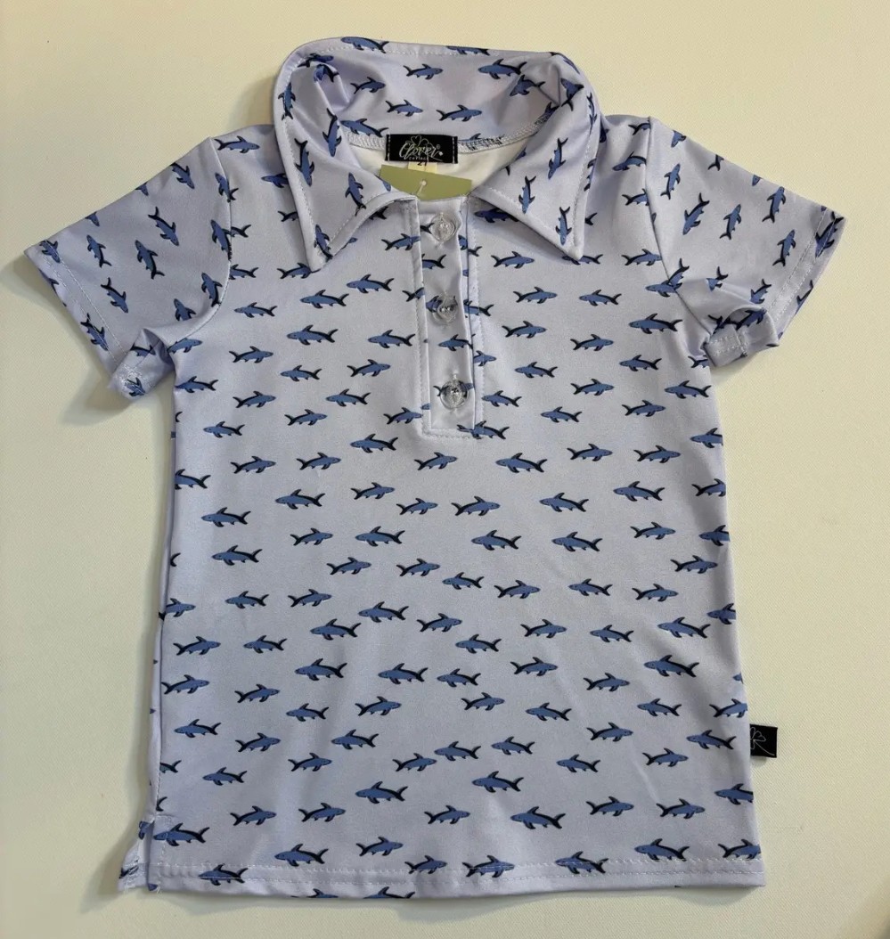 Shark Boy Collar Shirt