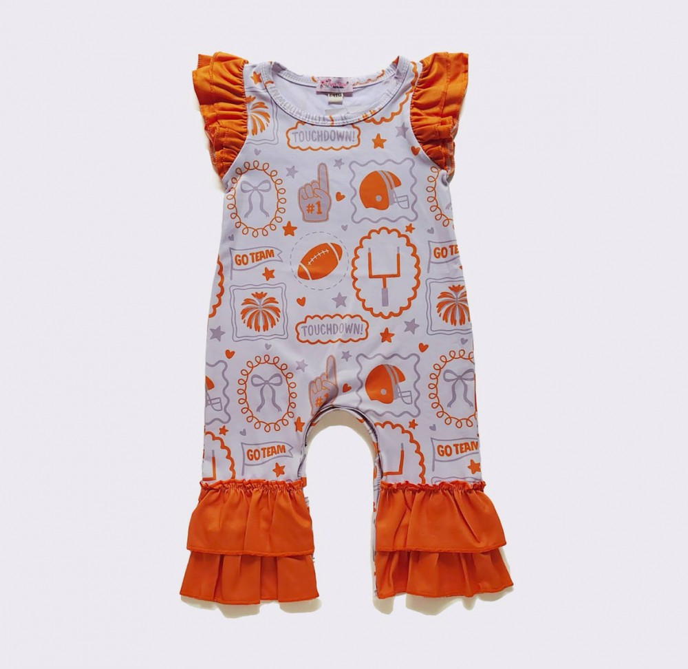 Go Team Baby Romper - Orange