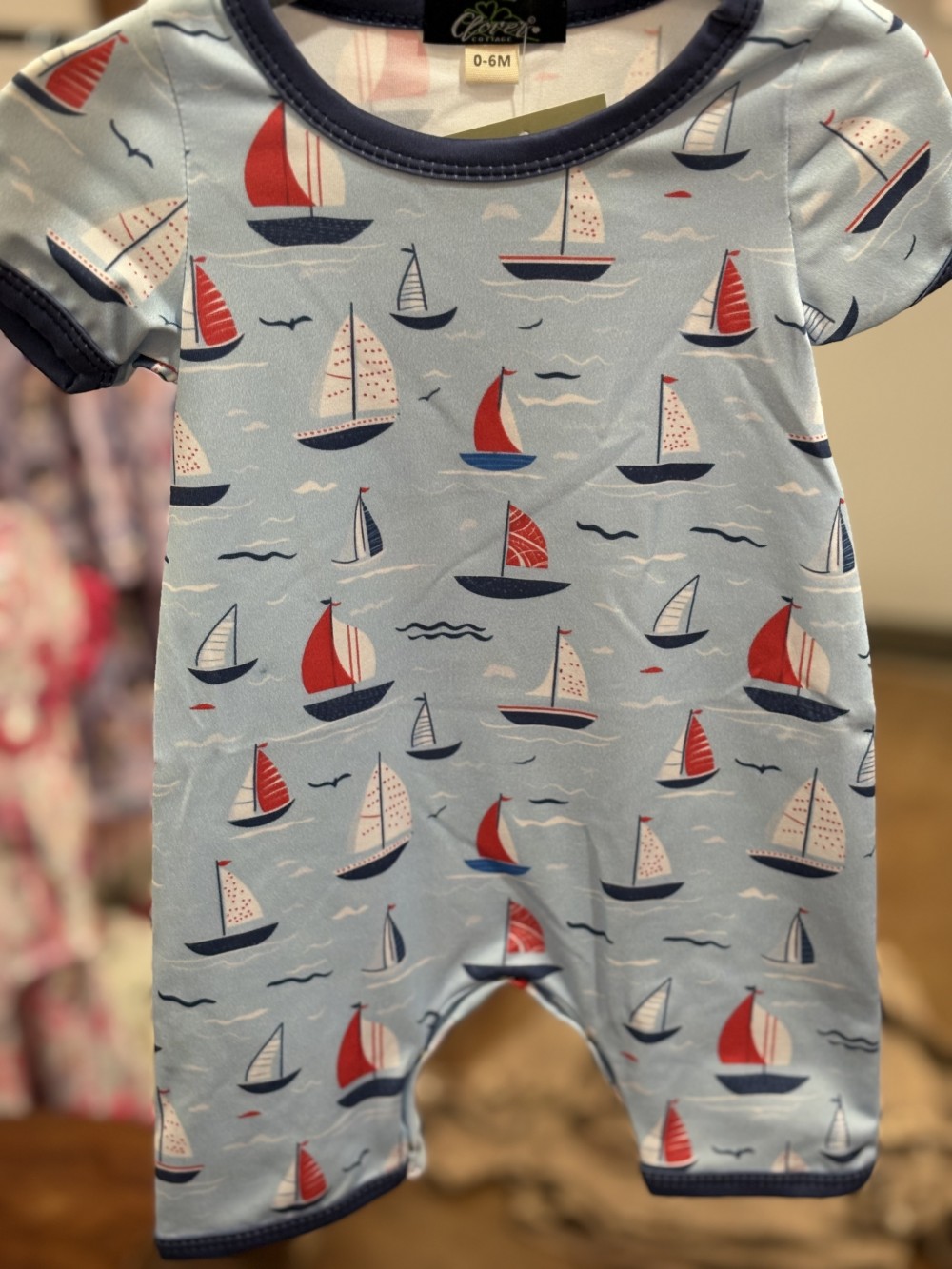 Sail Away Boy Romper