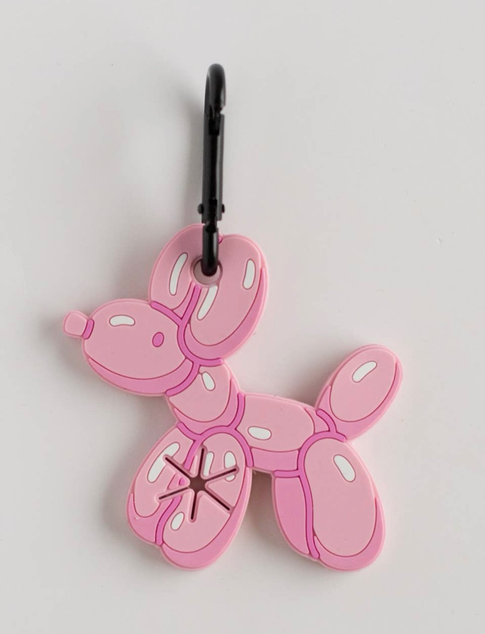 Balloon dog poop bag holder
