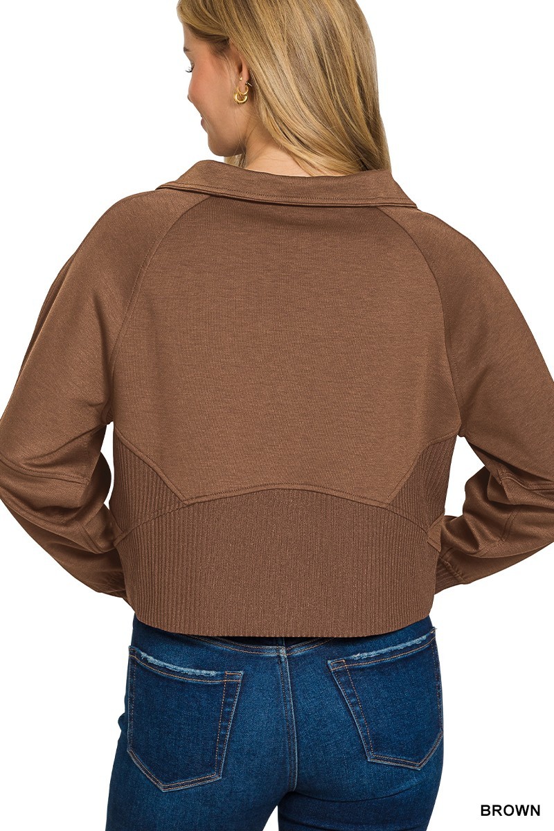 Scuba Full Zip Jacket - Brown