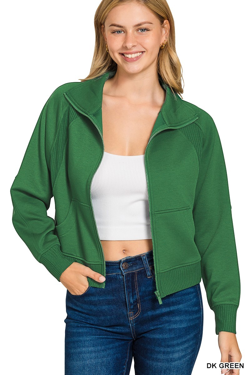 Scuba Full Zip Jacket - Green