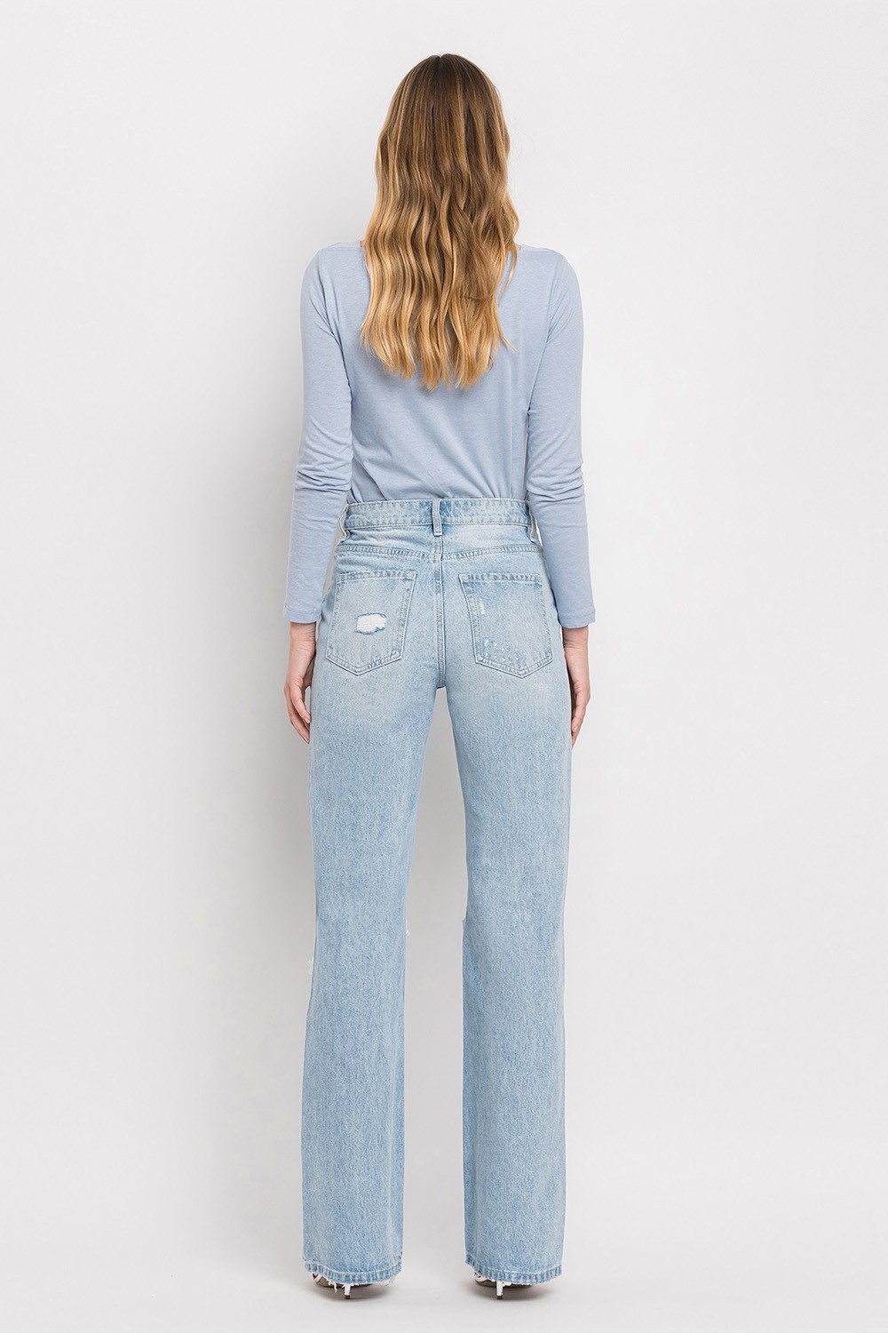 VERVET 90's Vintage Super High Rise Flare Jeans