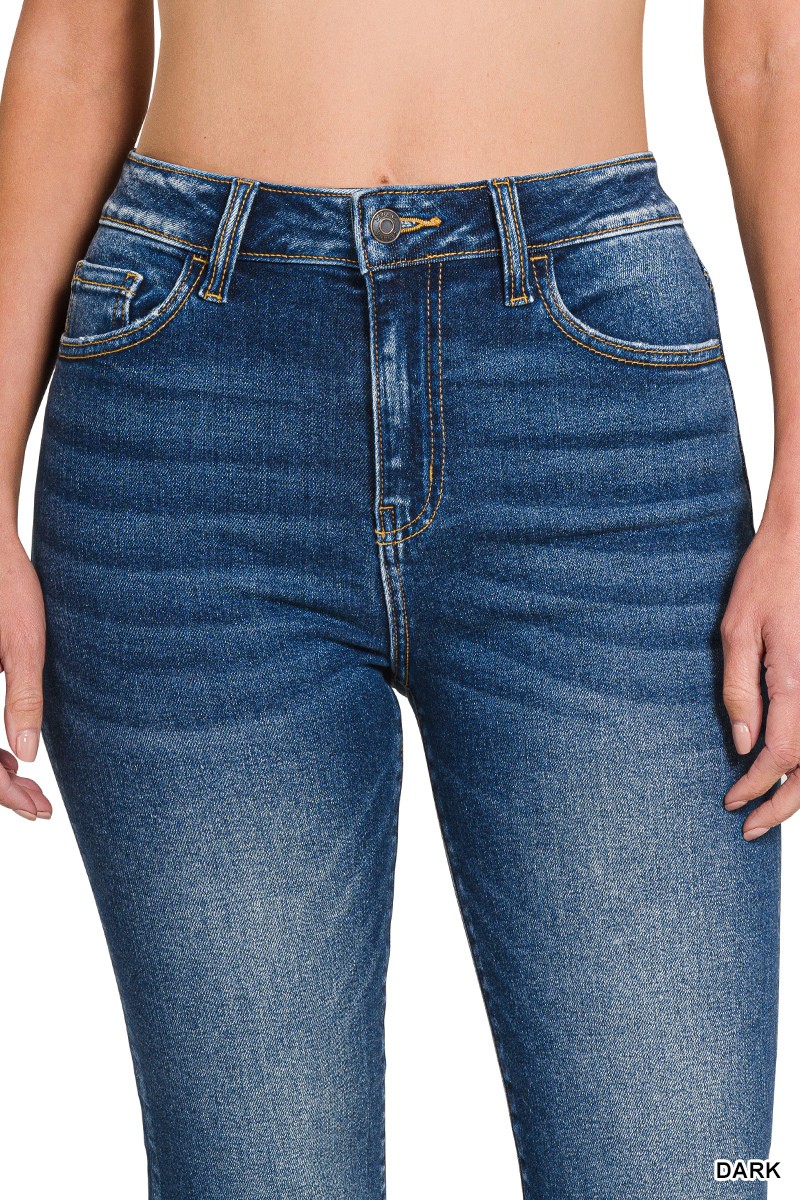 Cropped 5 pockets basic denim