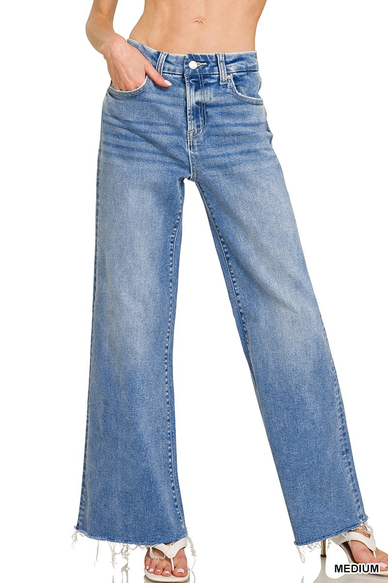 High Rise Flare Bottom Jeans