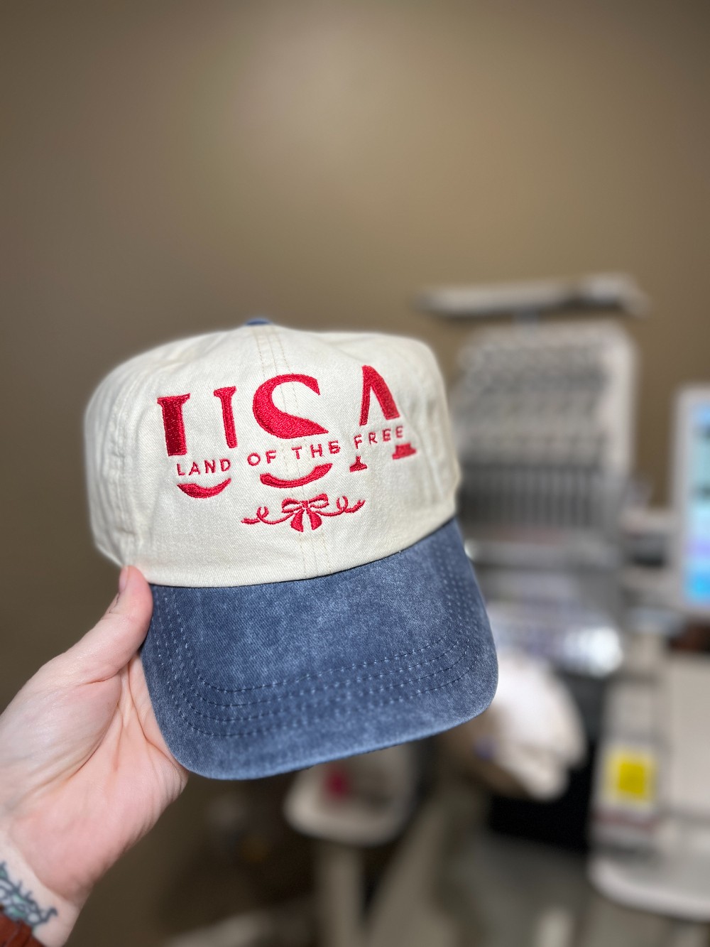 USA Embroidered Baseball Cap