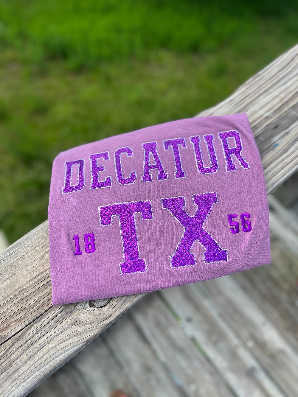 Decatur 1856 Applique Embroidered T Shirt