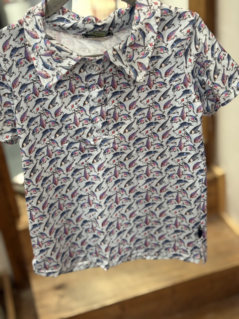 Fishing Lure Boy's Collar Shirt