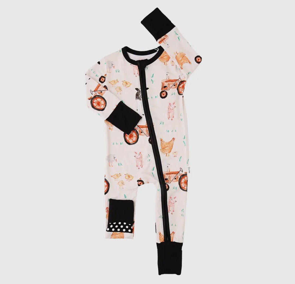 Millie Moo Farm Bamboo Baby Outfit