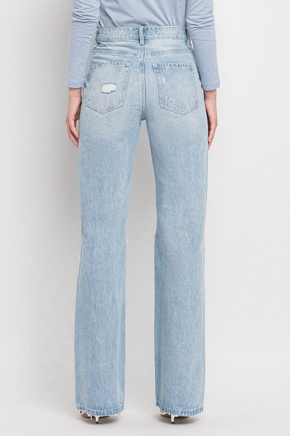 VERVET 90's Vintage Super High Rise Flare Jeans