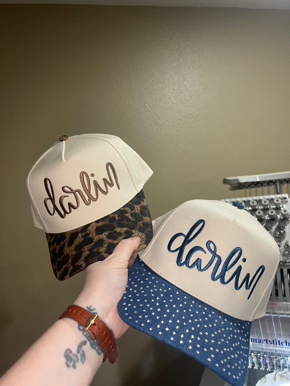 Darlin Structured Embroidered Hat