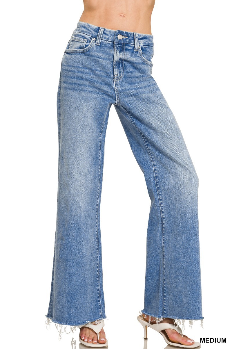 High Rise Flare Bottom Jeans