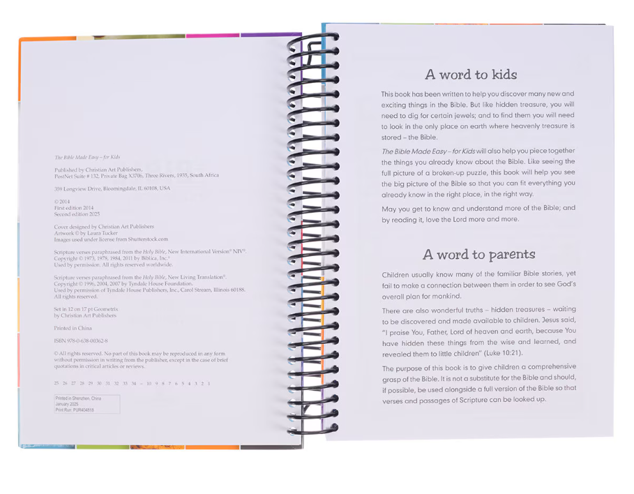Kid Book The Bible Made Easy Wirebound