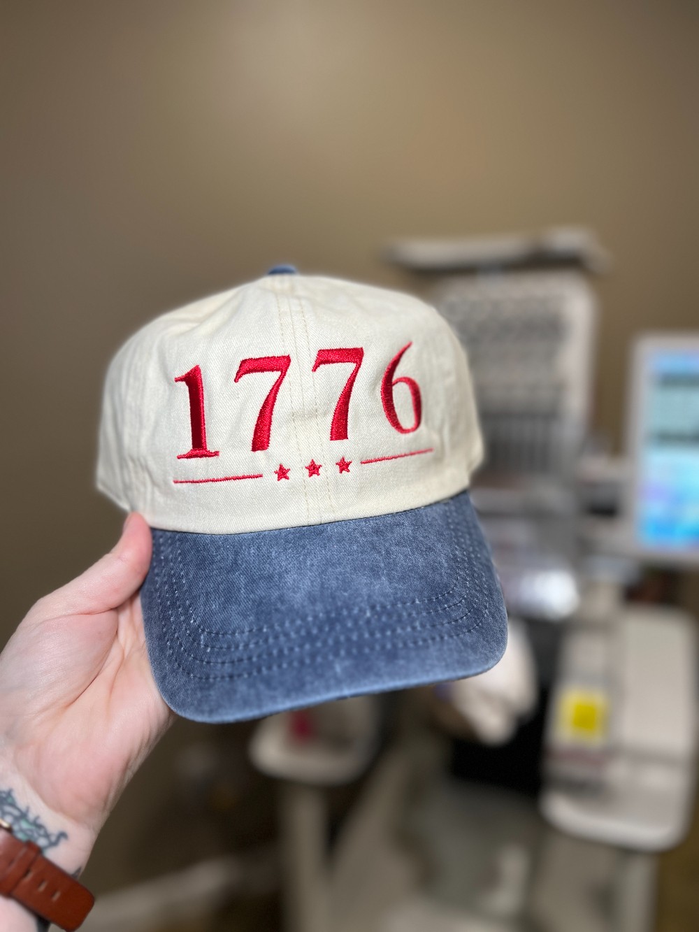 1776 Embroidered Baseball Cap