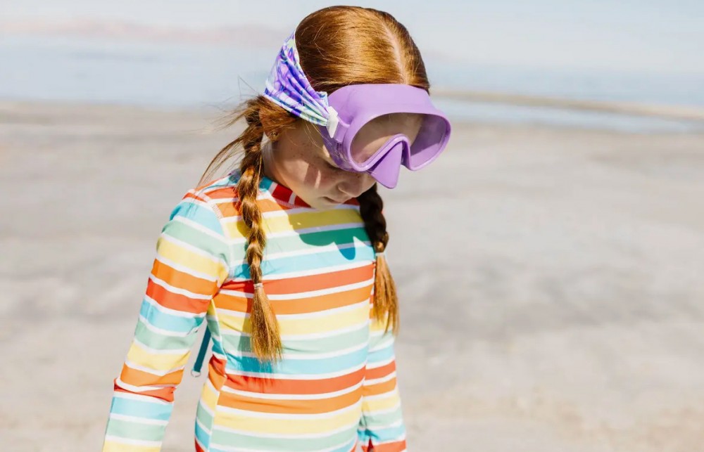 Pastel Swirl Swim Mask