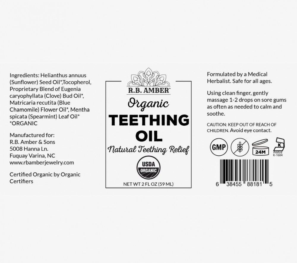 Organic Teething Oil