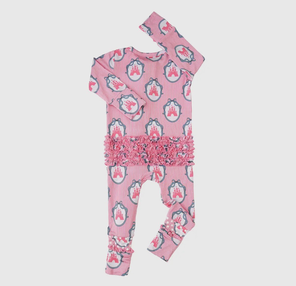 Castles Ruffle Bamboo Baby Outfit