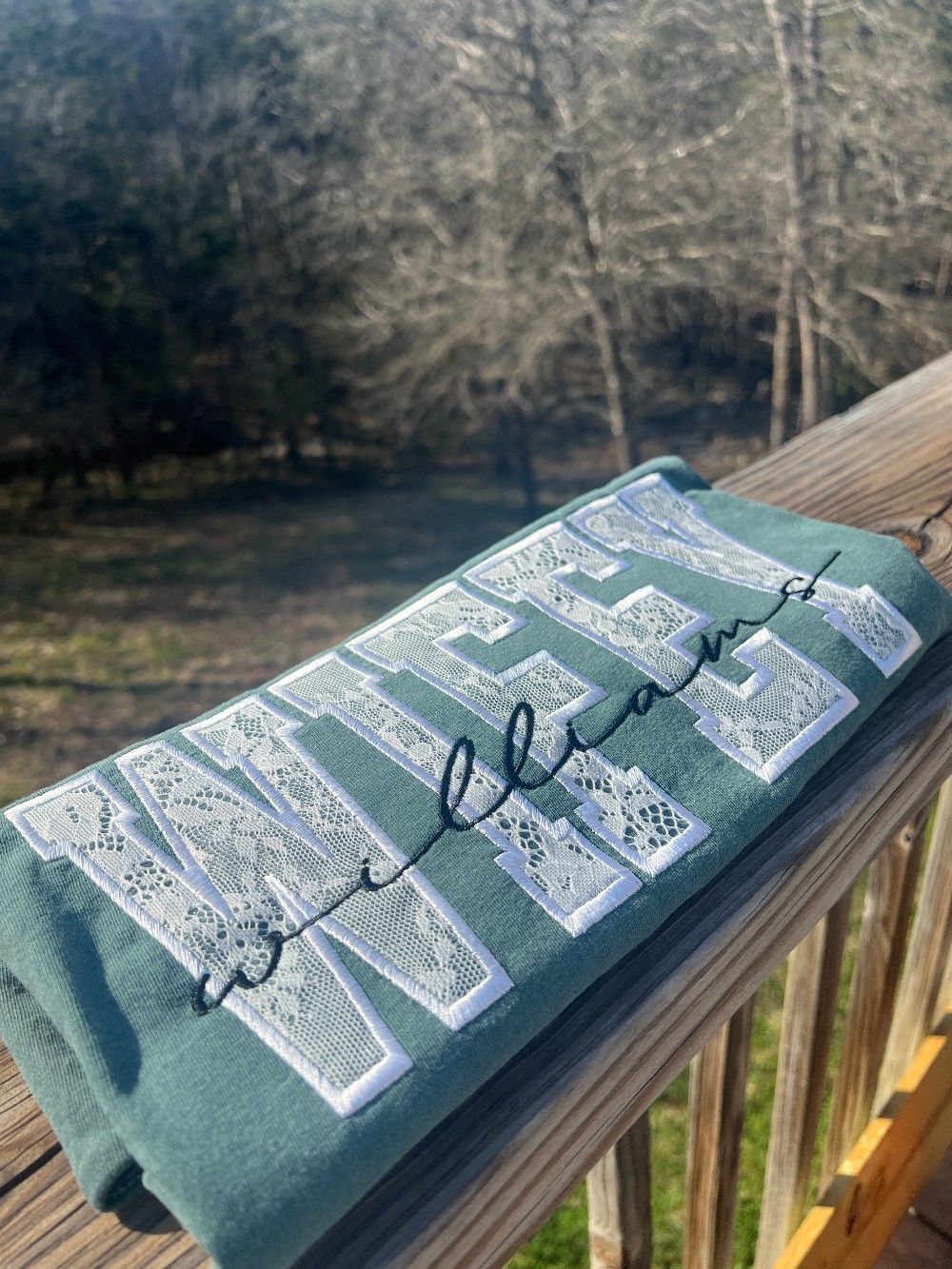 Wifey Custom Embroidered T-Shirt