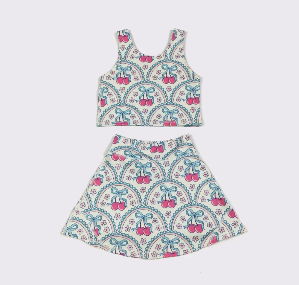 Cherry Chic Girl's Skort Set