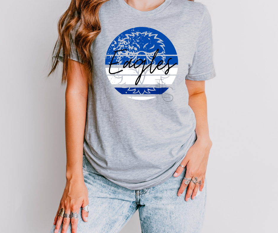 Exclusive Eagles Blue Circle T-Shirt