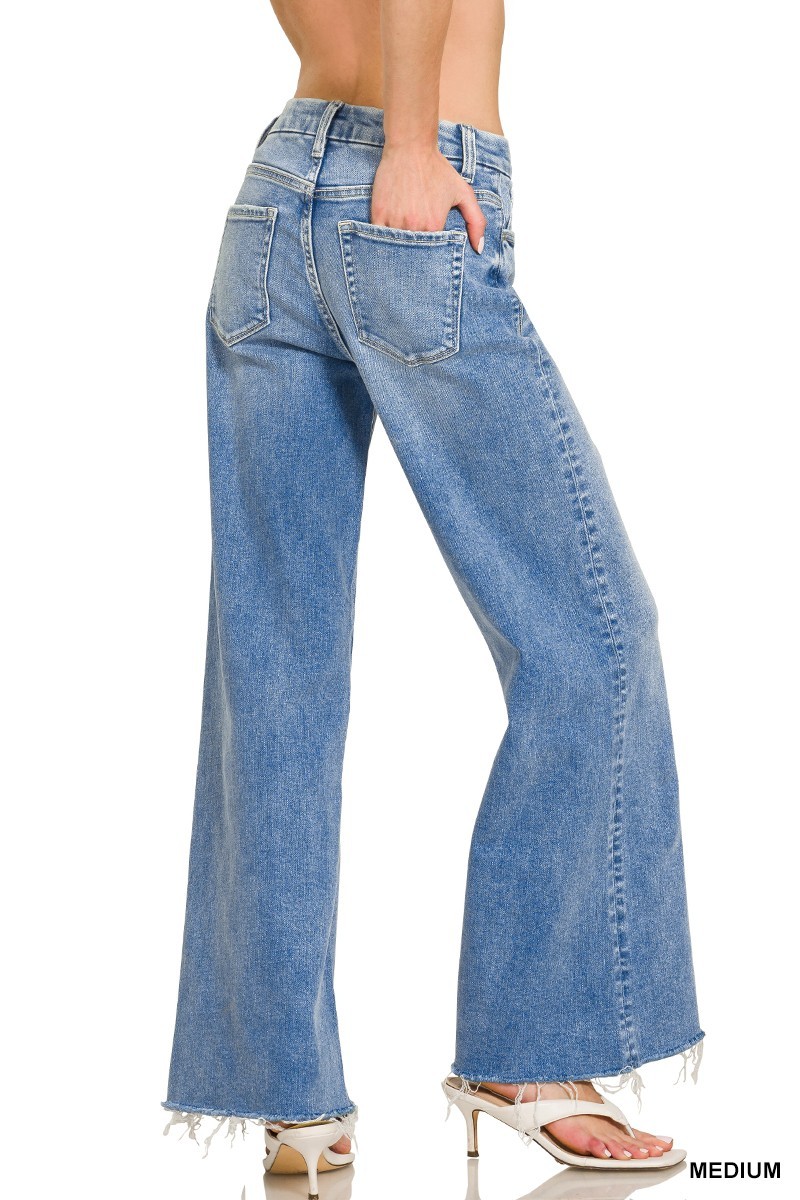 High Rise Flare Bottom Jeans