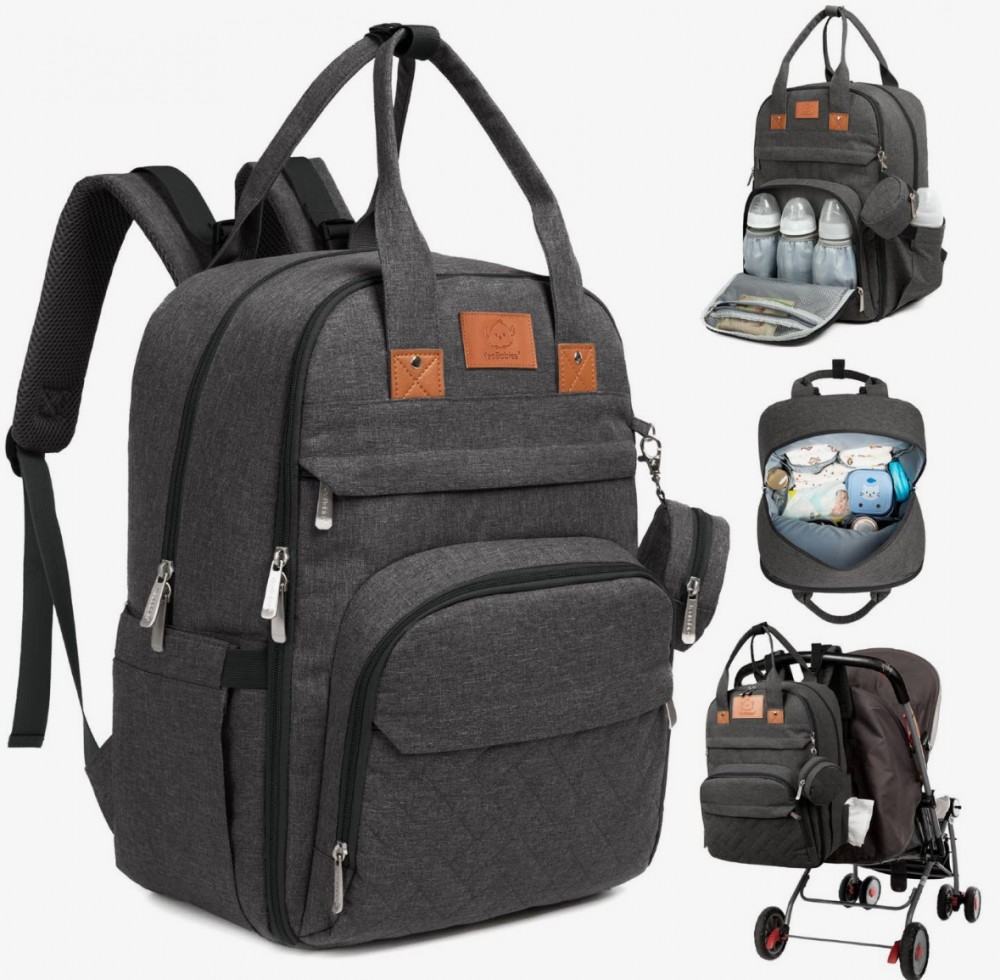 Charcoal Diaper Bag