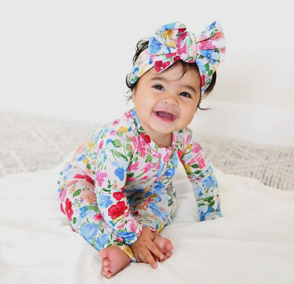 Kaylee Floral Ruffle Bamboo Sleeper