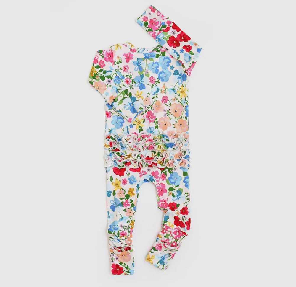 Kaylee Floral Ruffle Bamboo Sleeper