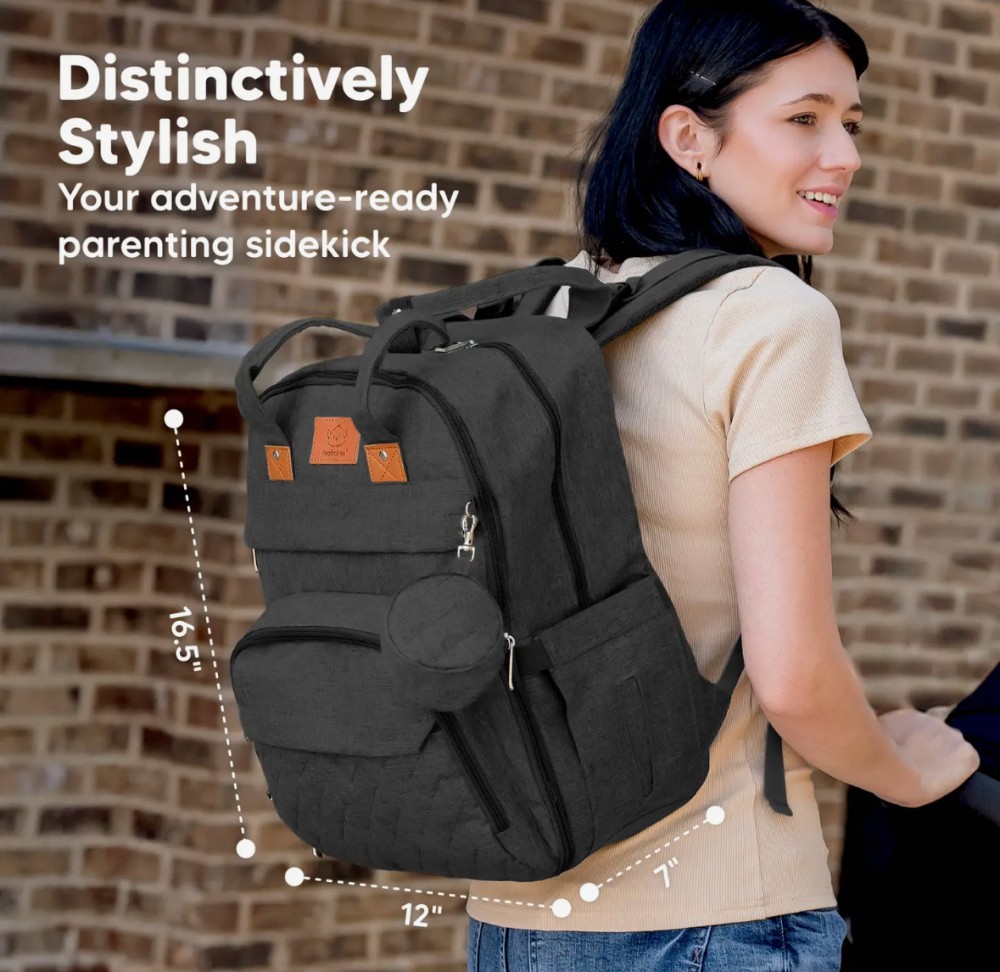 Charcoal Diaper Bag