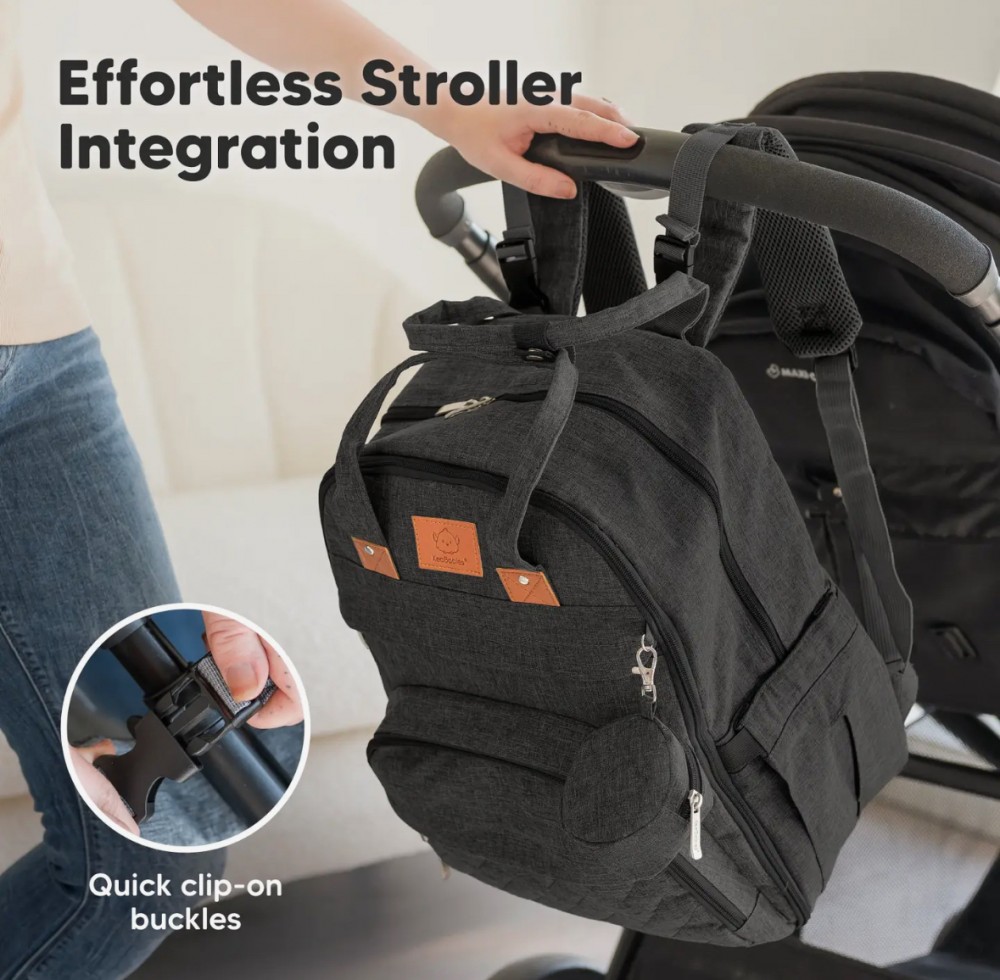 Charcoal Diaper Bag