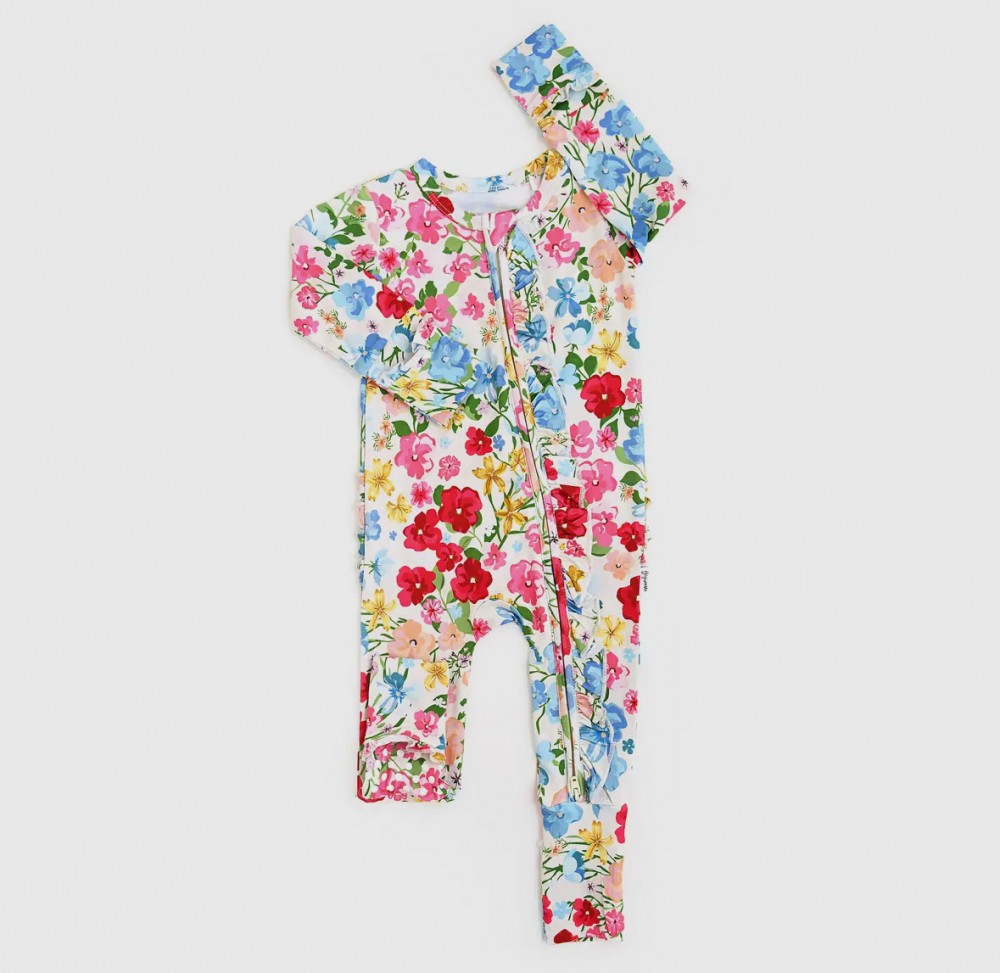 Kaylee Floral Ruffle Bamboo Sleeper