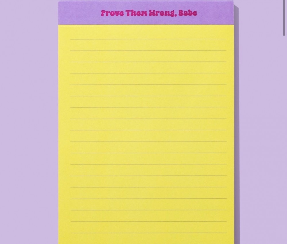 “Prove Them Wrong” List Pad