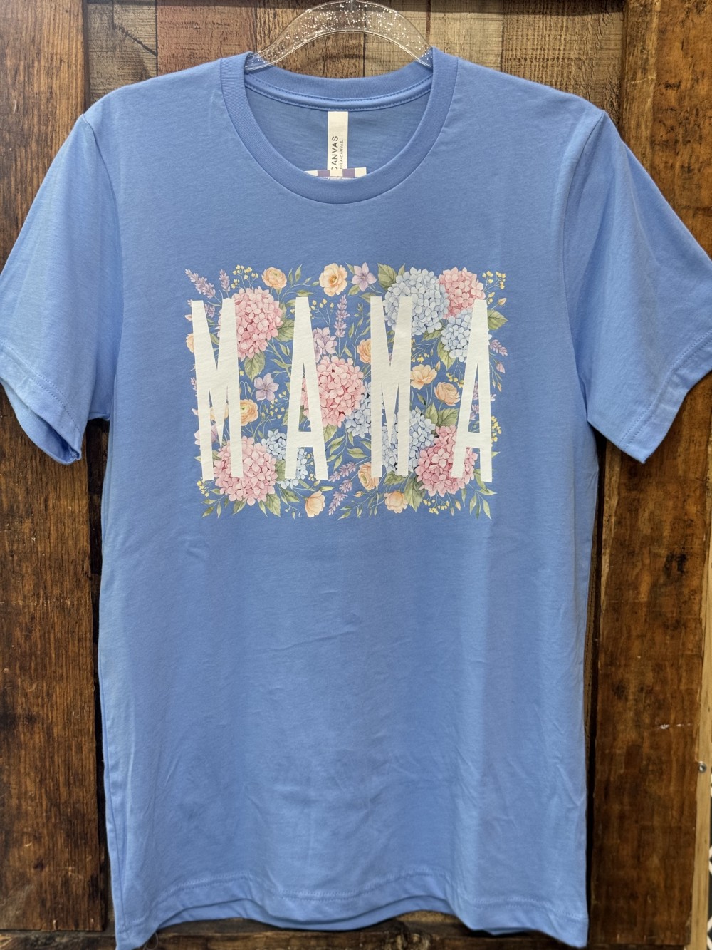 Mama Floral Background T-shirt