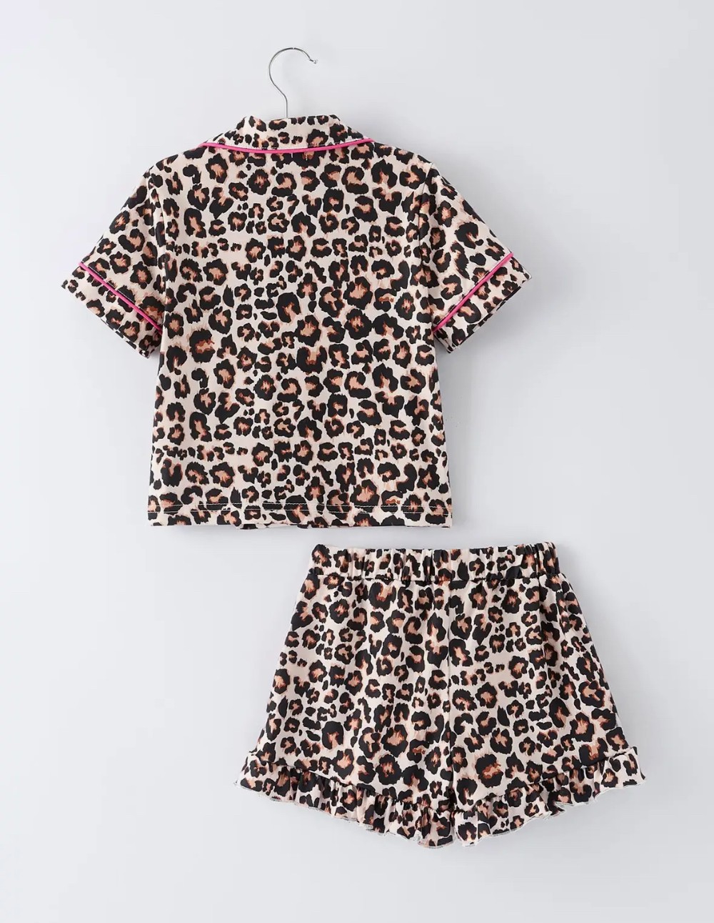 Leopard Ruffle Pajama Set