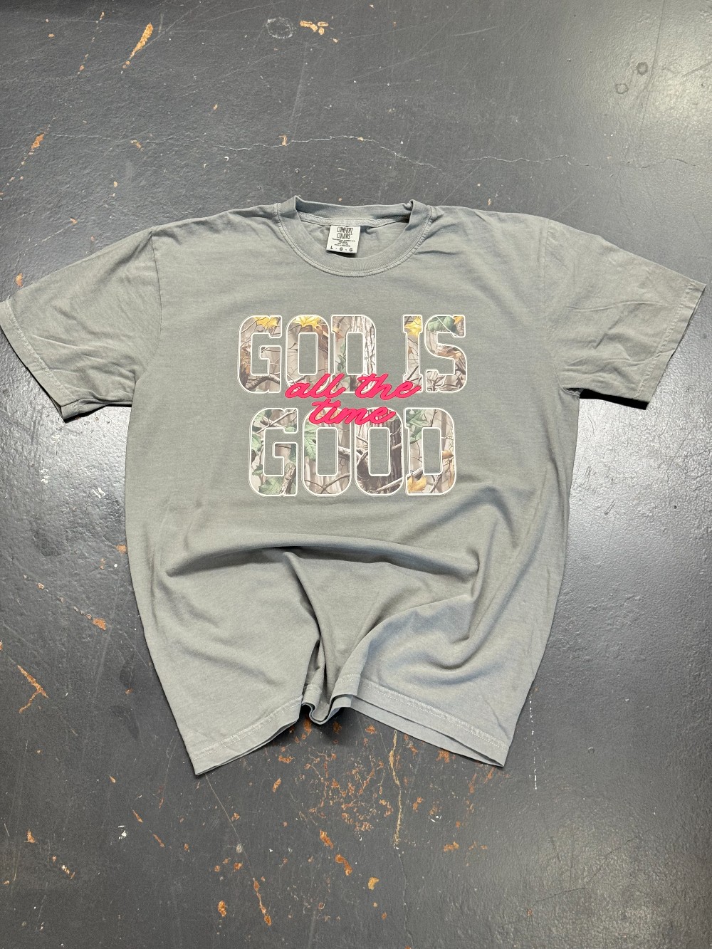 Camo God Is Good Granite CC T-shirt