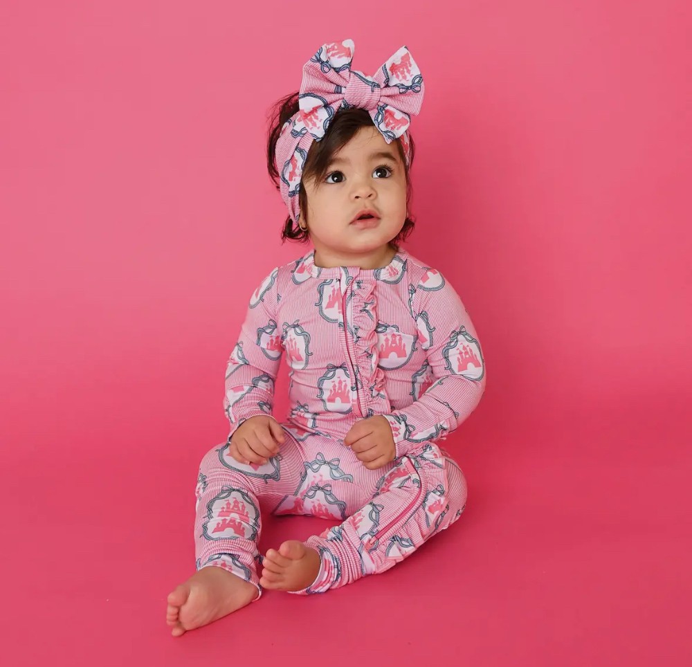 Castles Ruffle Bamboo Baby Outfit