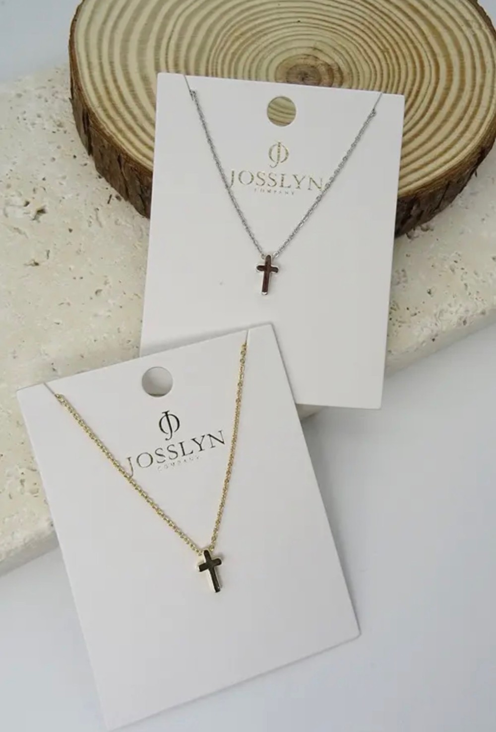 Classic Mini Cross Necklace - Gold