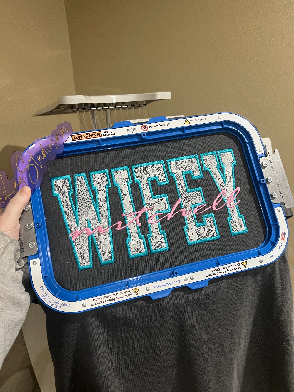 Wifey Custom Embroidered T-Shirt