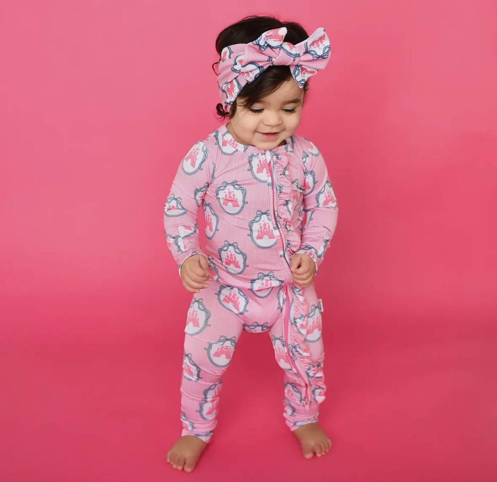Castles Ruffle Bamboo Baby Outfit